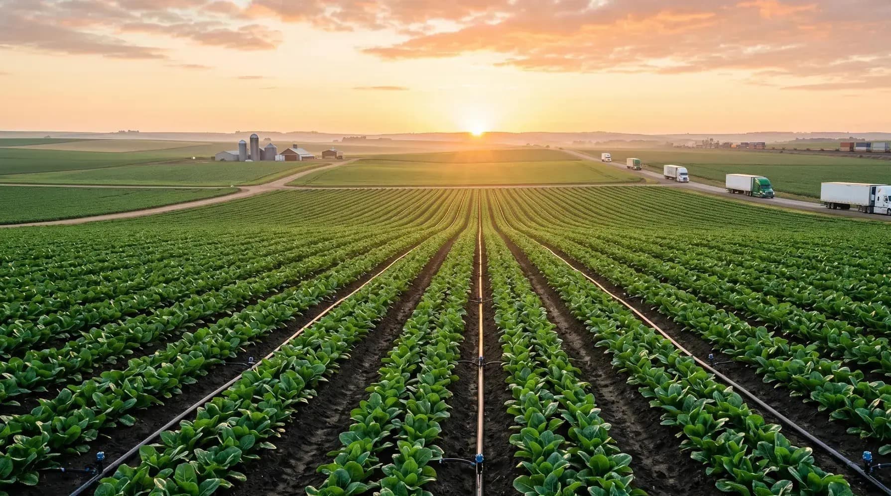 Agricultural landscape representing Agrobridge mission
